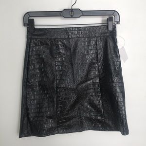 Lookin’ Good Croc Mini Skirt